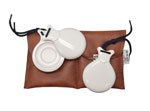 White Professional Fiberglass Castanets with V-Shaped Ears with Double Soundbox by Castañuelas del Sur 122.438€ #501741123522